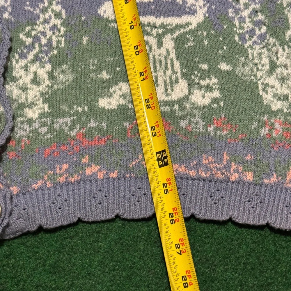 Northern Reflection Easter Fairy Core Spring Vintage 90s Sweater Large Cardigan - Picture 8 of 8